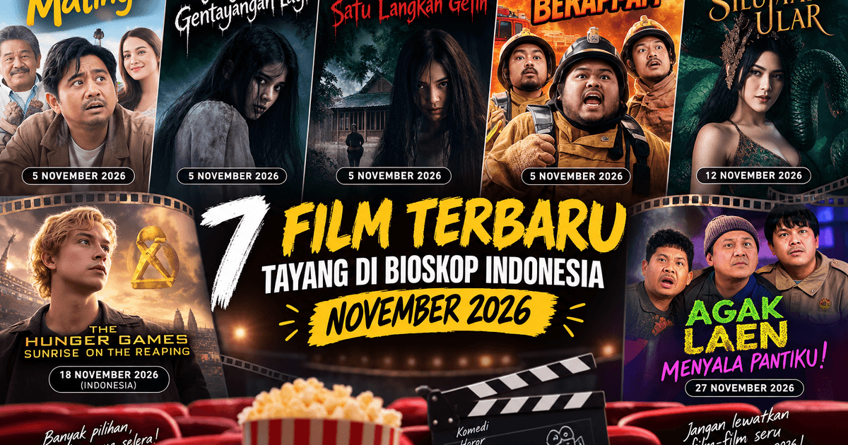 7 Film yang Dinantikan Siap Tayang di Bioskop November 2026, Ada The Hunger Games hingga Agak Laen