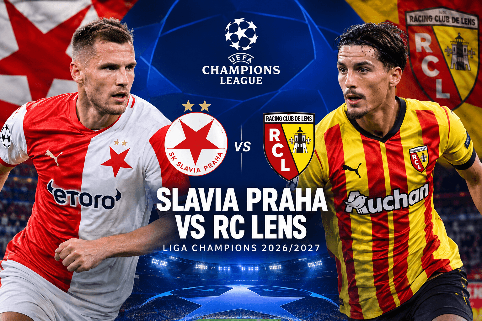 Prediksi Skor Slavia Praha vs RC Lens di Liga Champions 2026/2027: Analisis, Susunan Pemain, Head to Head dan Duel Kunci
